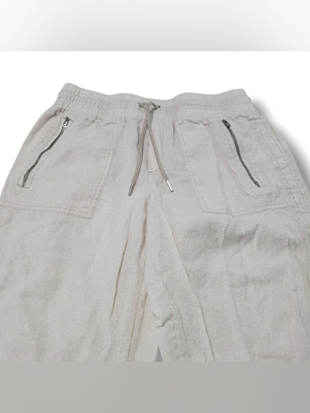 Athleta Pants Size 10 W29"xL26.5" Athleta Cabo Linen Jogger Pants Pull On Pants - Picture 4 of 8